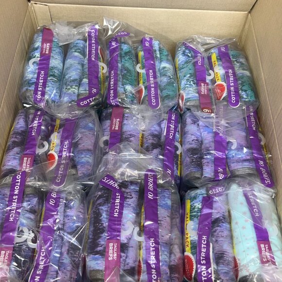 Hanes Women’s Cotton Briefs – LOT 68 - 180 pcs – 18 packs (10 ea) – Sz 6 - NEW - Picture 2 of 4